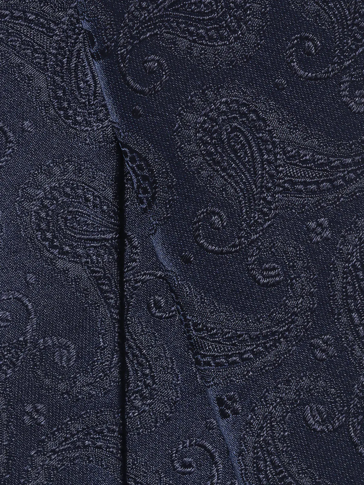 ネクタイ／ふじやま織／JAPAN MADE／シルク／ペイズリー ネイビー 6