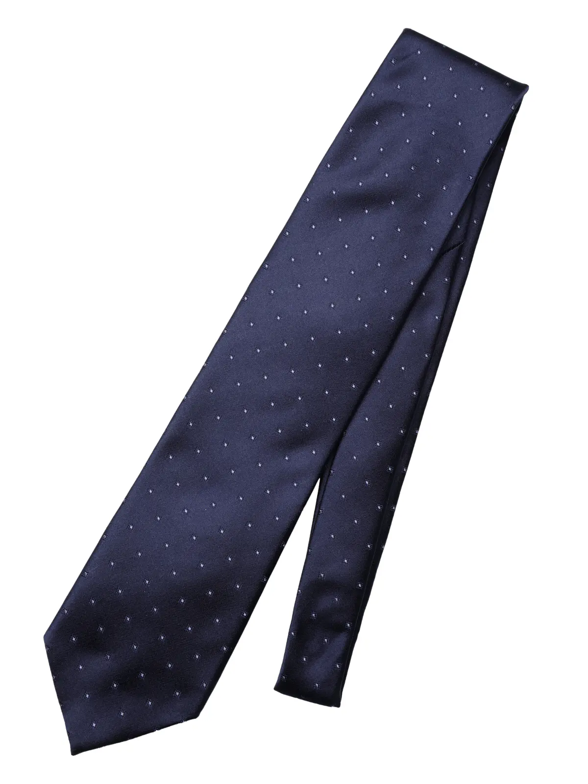 ネクタイ／ふじやま織／JAPAN MADE／シルク／小紋 ネイビー 0