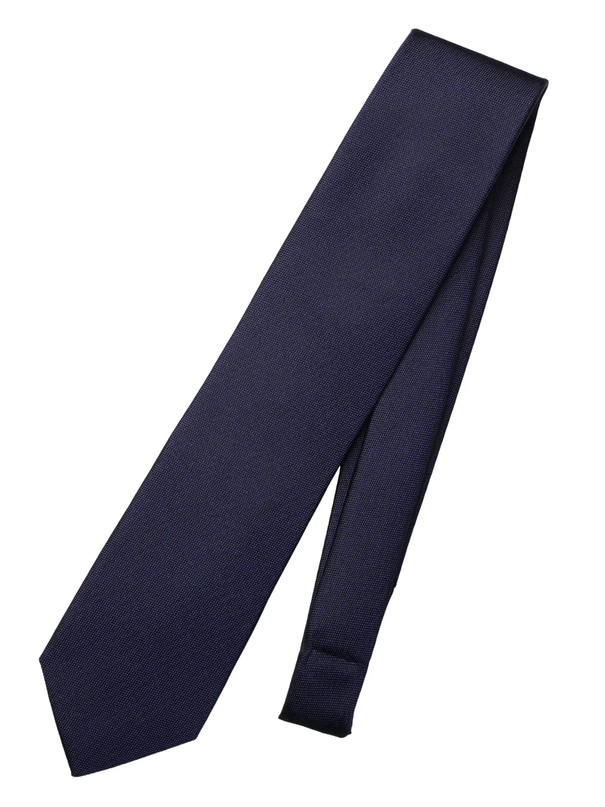 ネクタイ／ふじやま織／JAPAN MADE／シルク／織柄 ネイビー 0