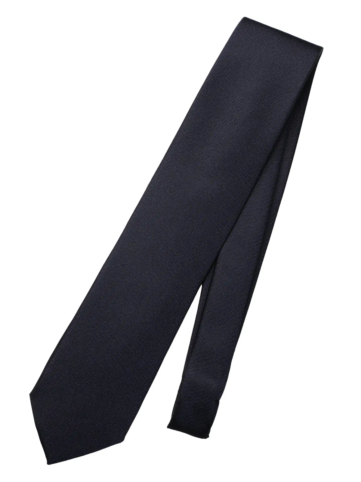 ネクタイ/ふじやま織/JAPAN MADE/シルク/織柄 ネイビー 1