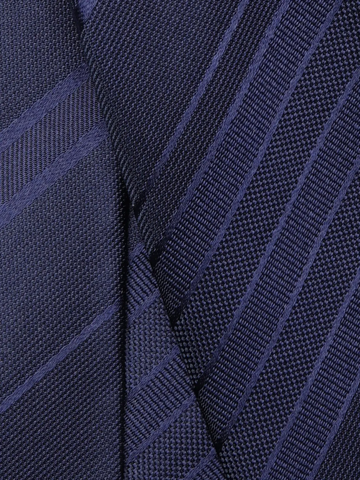 ネクタイ/ふじやま織/JAPAN MADE/シルク/シャドーストライプ ネイビー 1