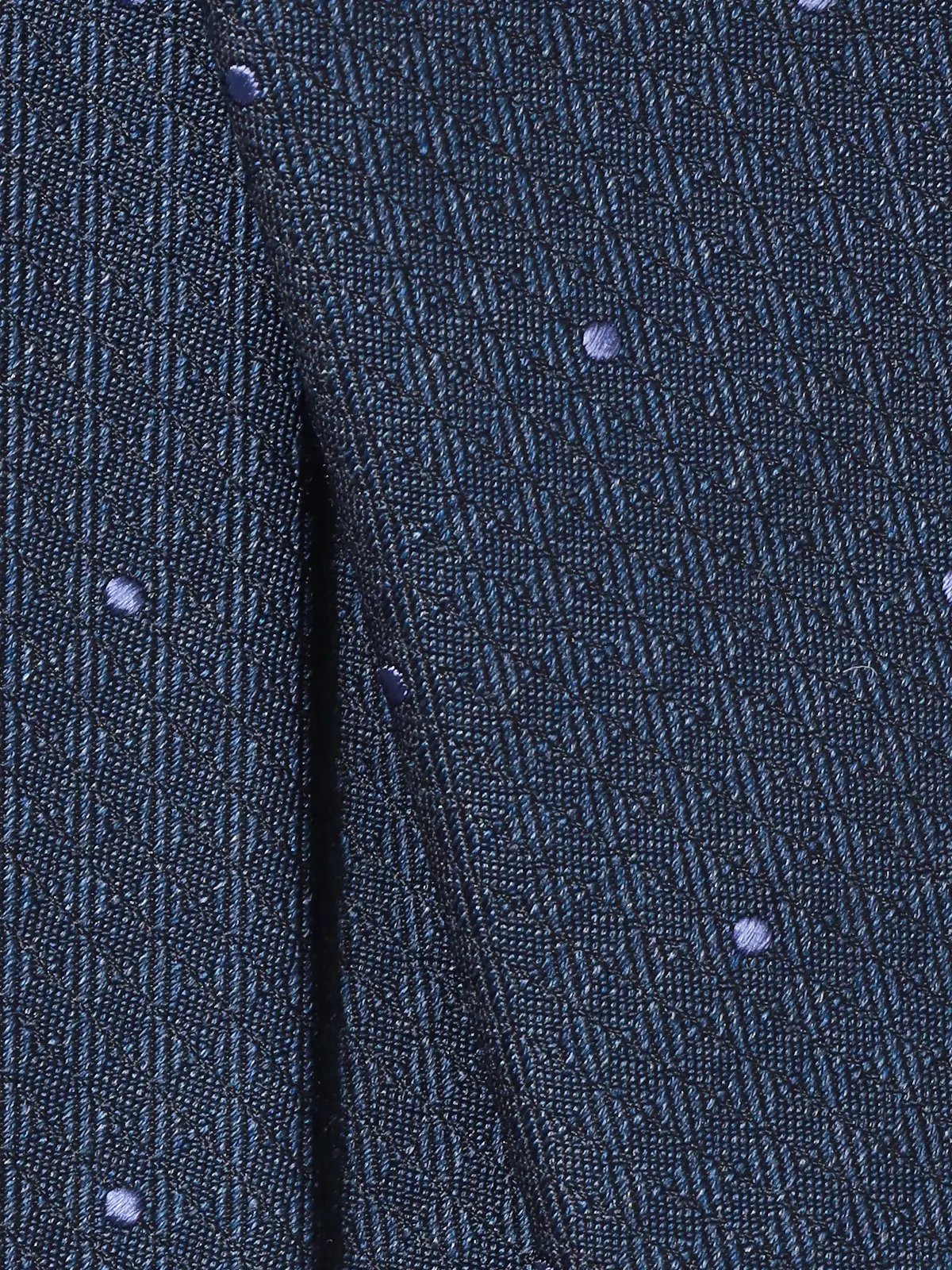 ネクタイ／裏勝り／JAPAN MADE／シルク／ドット ネイビー 0