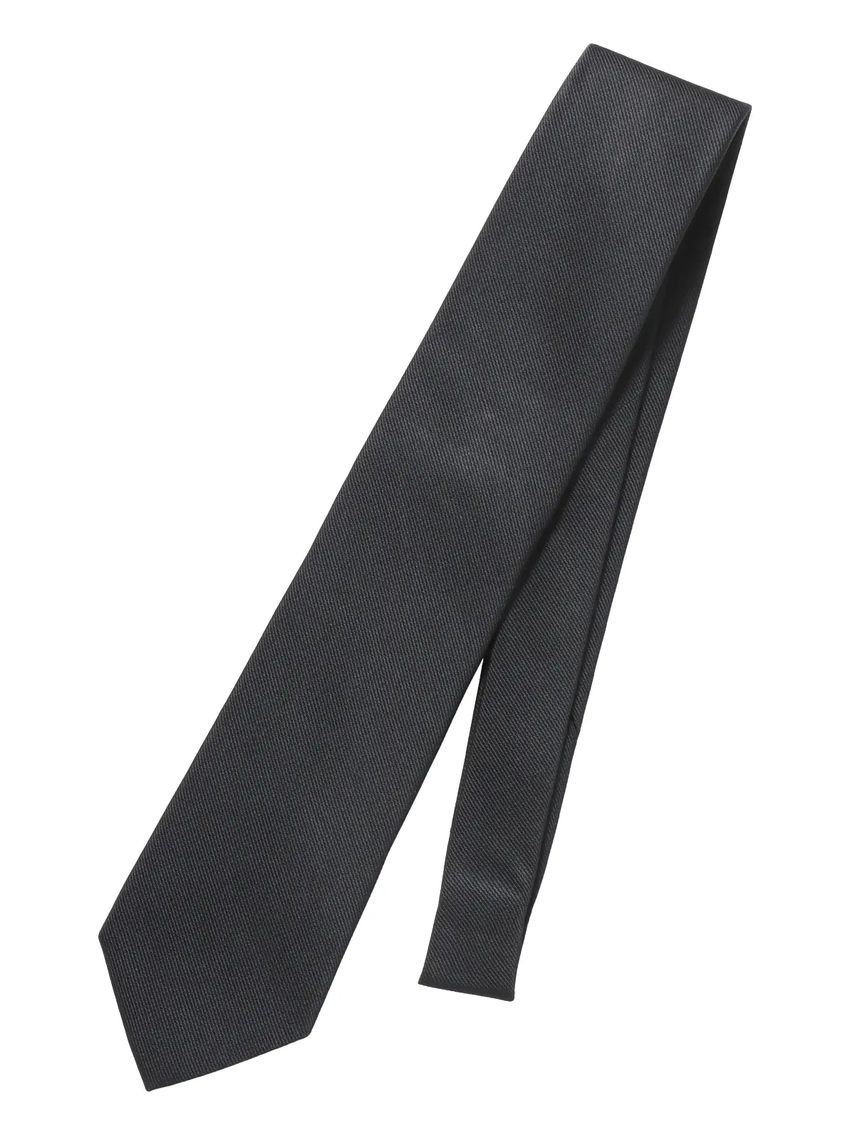 ネクタイ／JAPAN MADE／Bemberg／キュプラシルク／無地 グレー 0