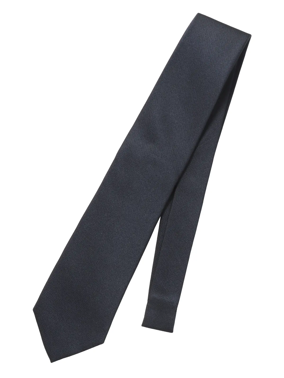 ネクタイ／JAPAN MADE／Bemberg／キュプラシルク／無地 ネイビー 0