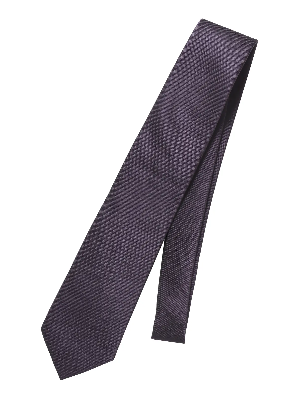 ネクタイ／JAPAN MADE／Bemberg／キュプラシルク／無地 パープル 0