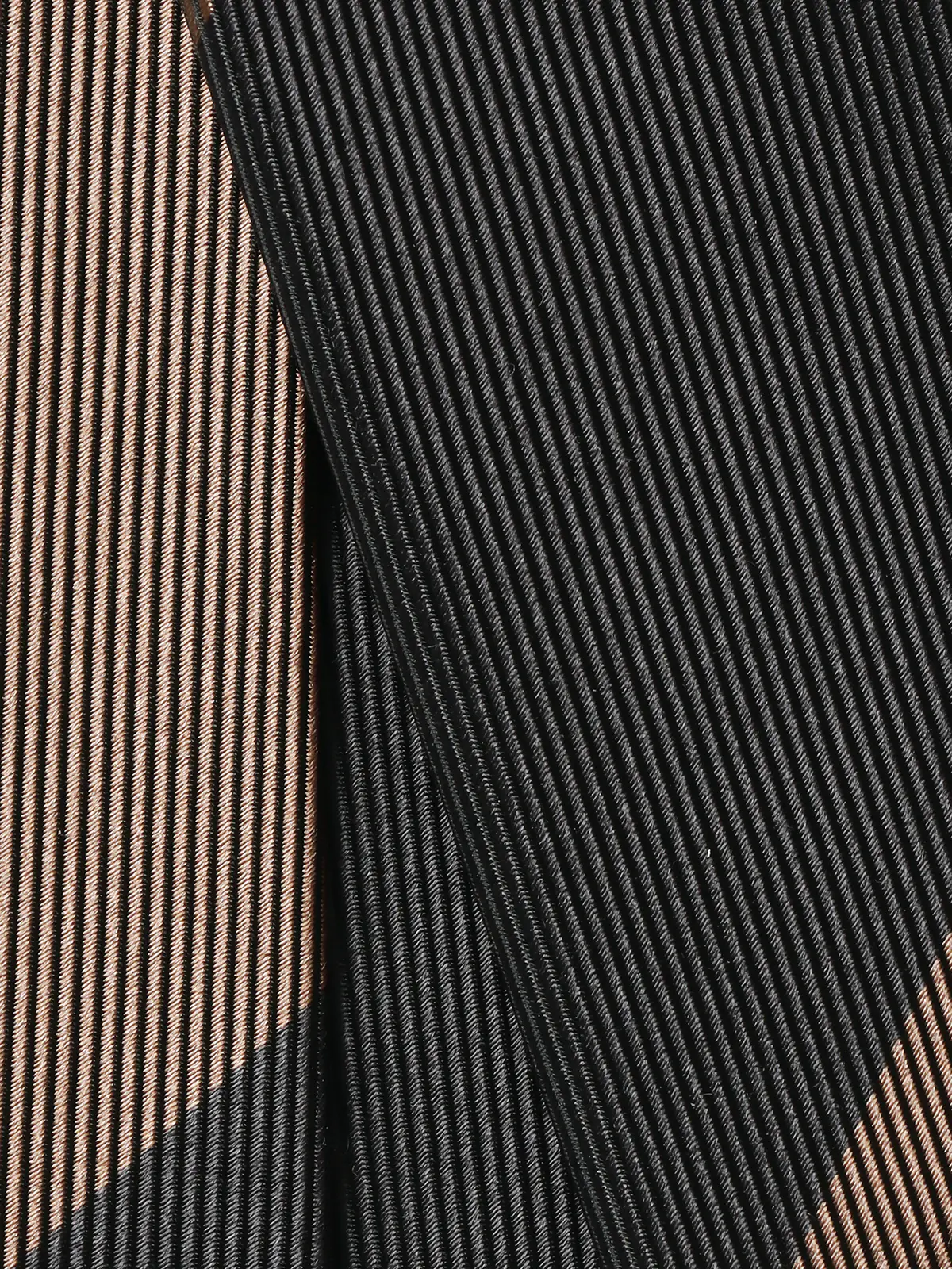 ネクタイ／JAPAN MADE／Bemberg／キュプラシルク／ストライプ ベージュ 0