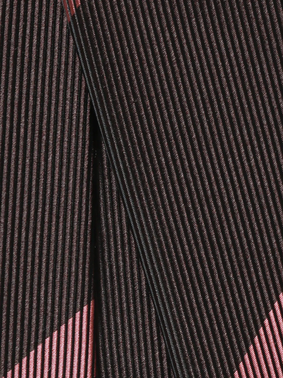 ネクタイ／JAPAN MADE／Bemberg／キュプラシルク／ストライプ ブラウン 0