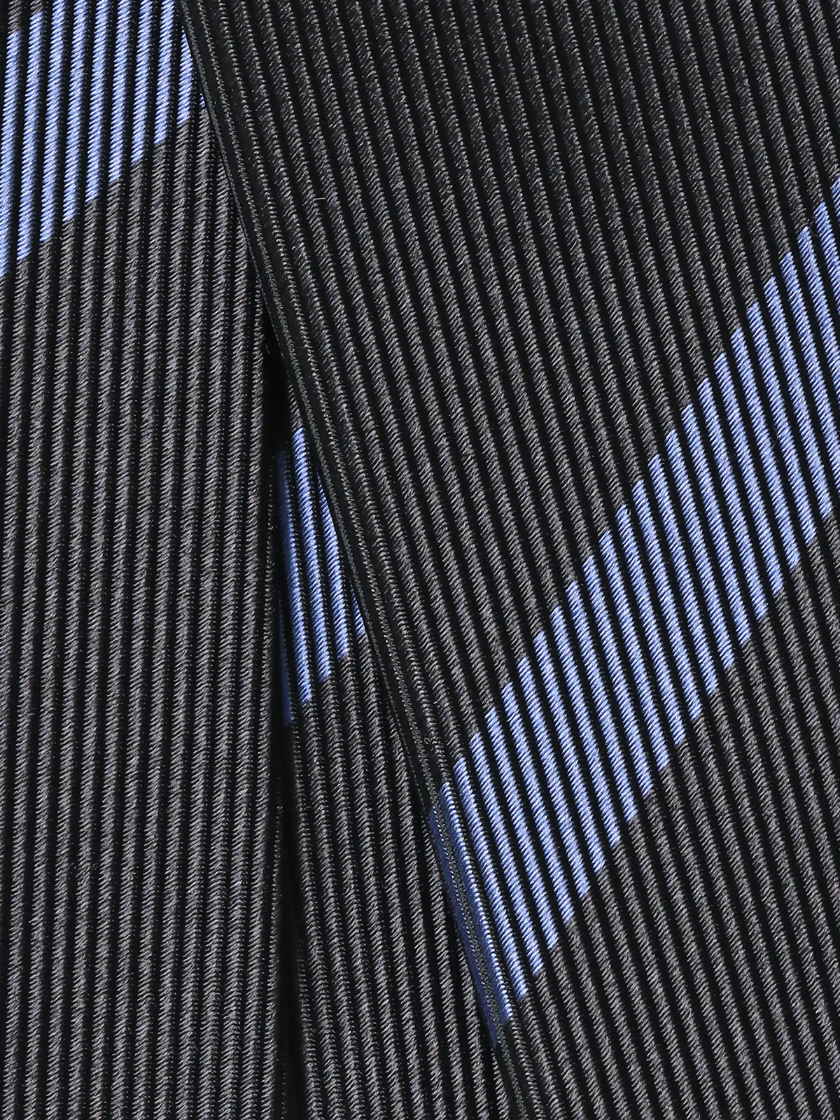 ネクタイ/JAPAN MADE/Bemberg/キュプラシルク/ストライプ チャコール 0