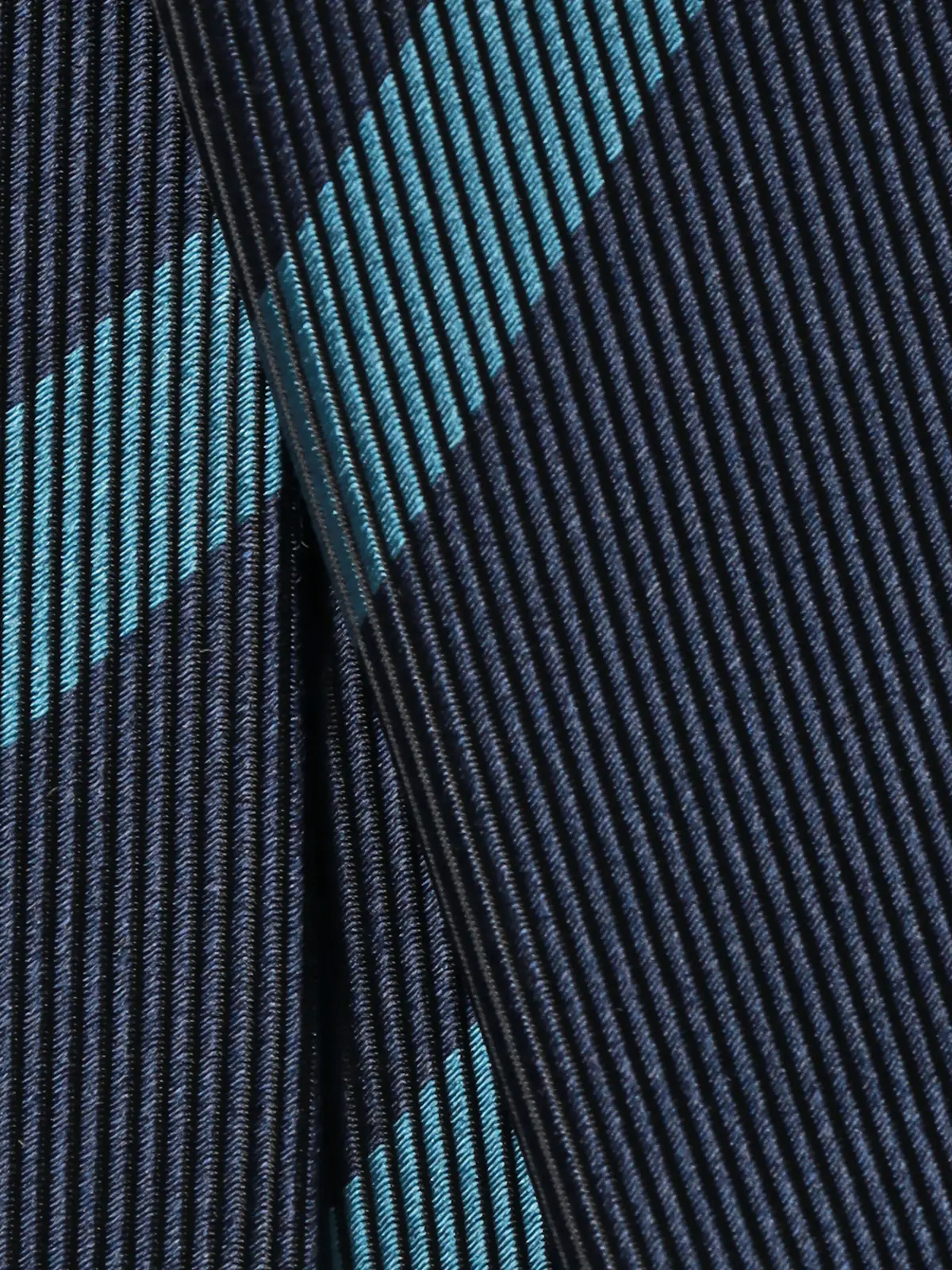 ネクタイ/JAPAN MADE/Bemberg/キュプラシルク/ストライプ ネイビー 0