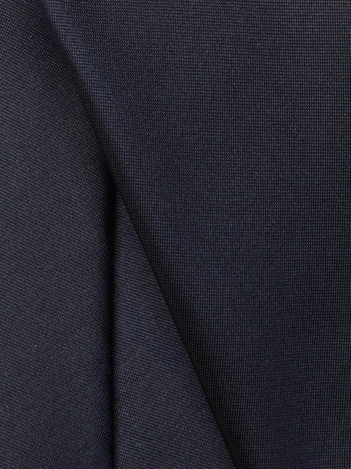 ネクタイ／シルクポリエステル／無地 ネイビー 0