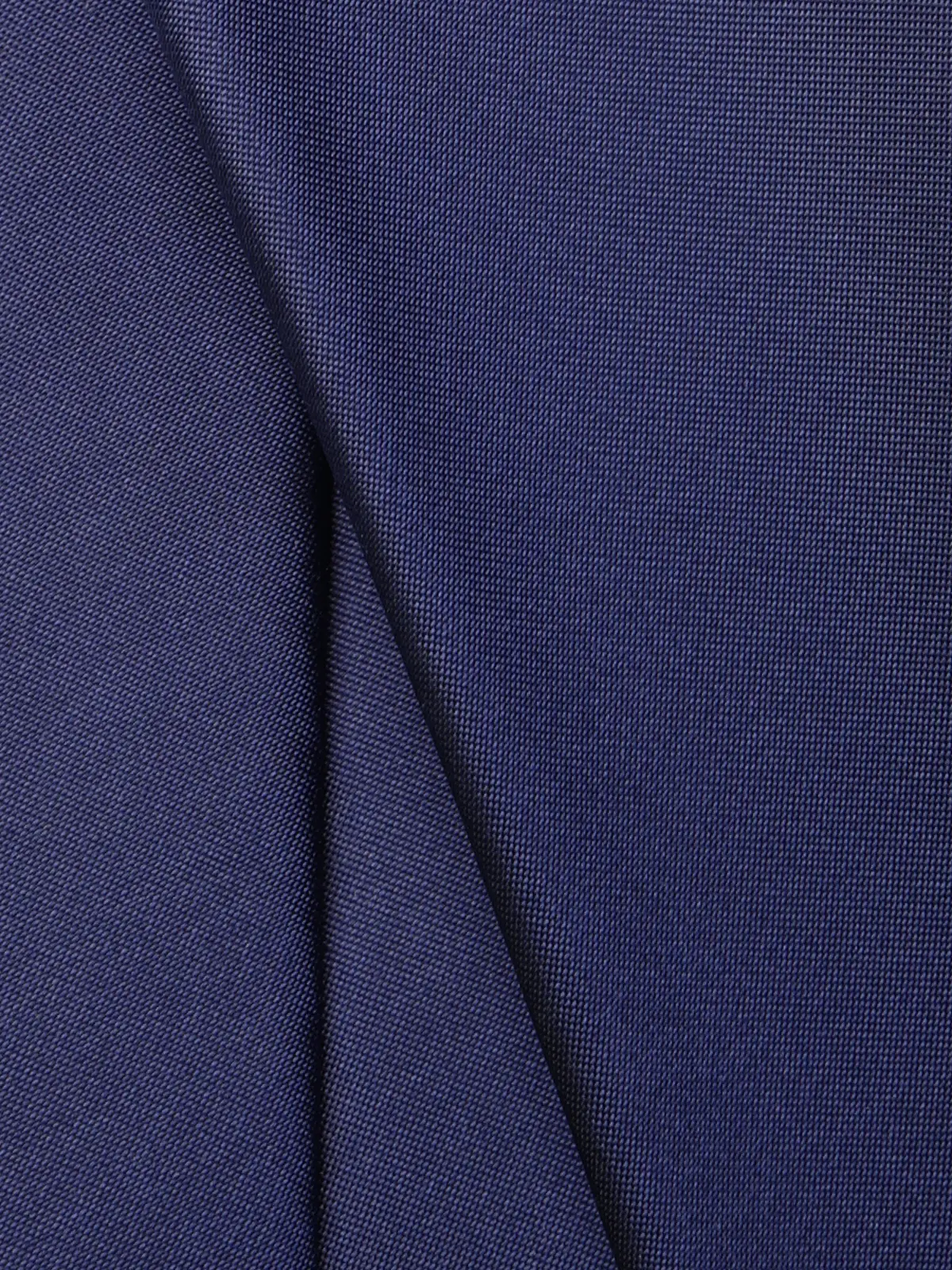 ネクタイ／シルクポリエステル／無地 ネイビー 1