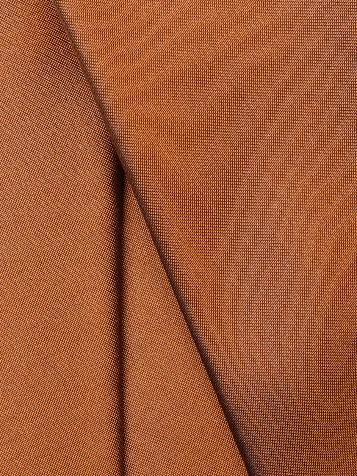 ネクタイ／シルクポリエステル／無地 オレンジ 0