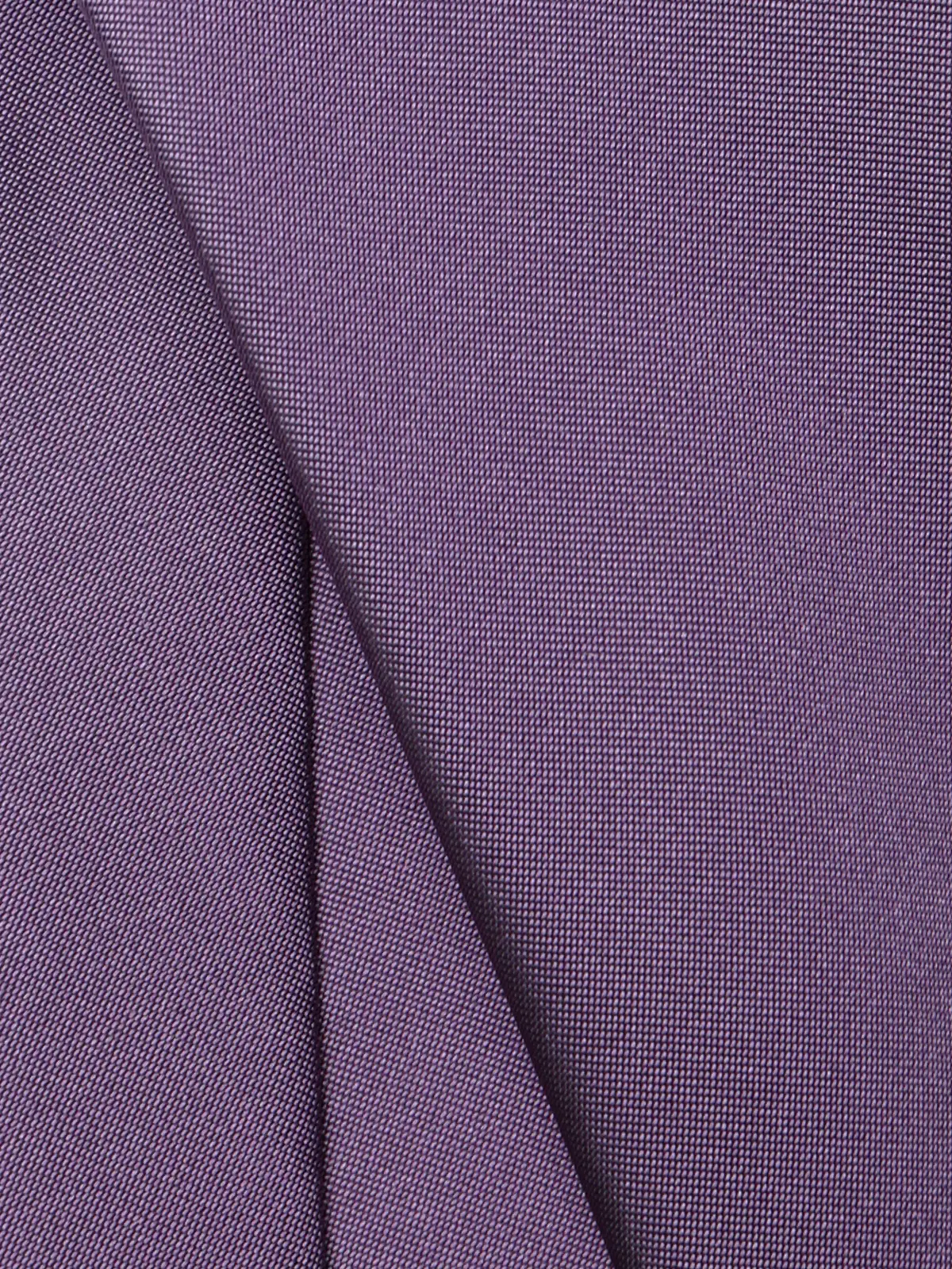 ネクタイ／シルクポリエステル／無地 パープル 0