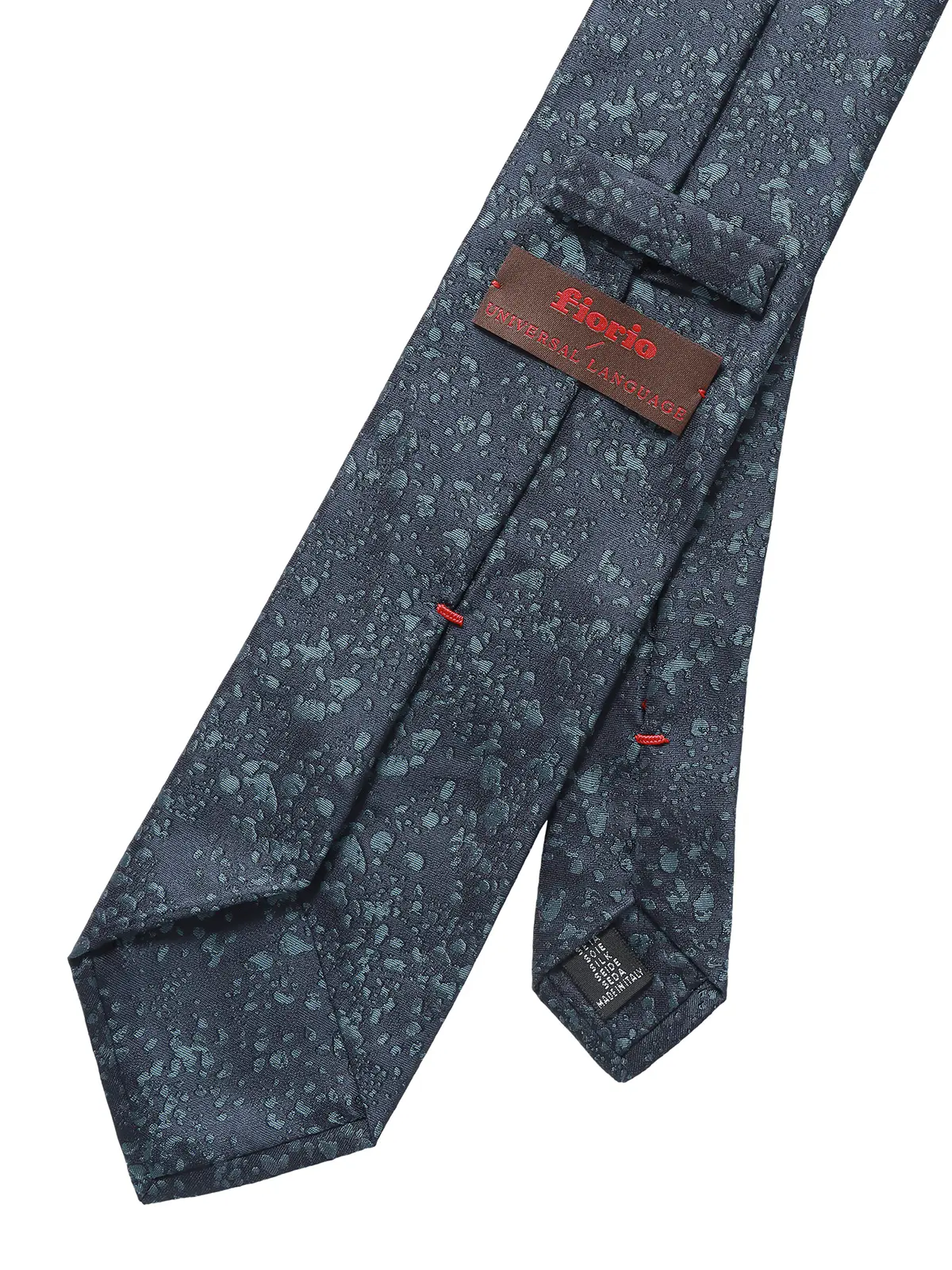 ネクタイ／fiorio／シルク／総柄 ブルー 0