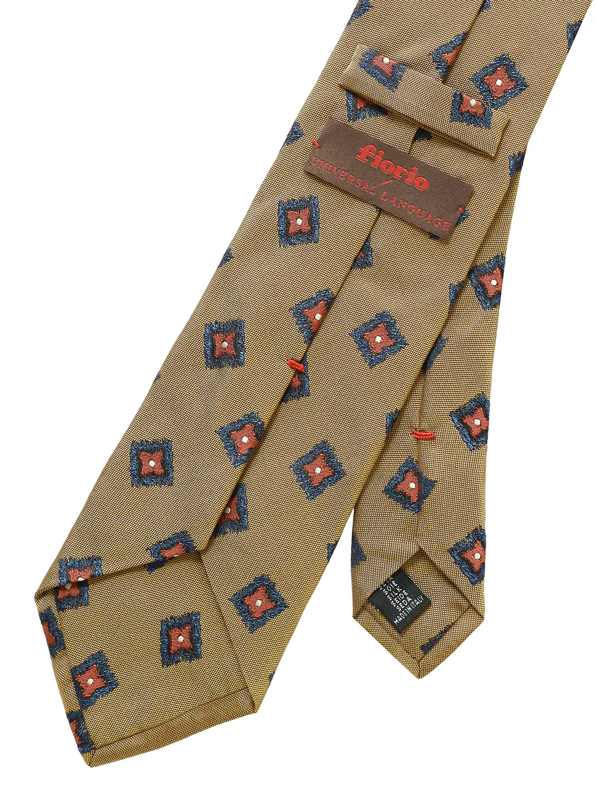 ネクタイ/fiorio/シルク/小紋 ベージュ 0