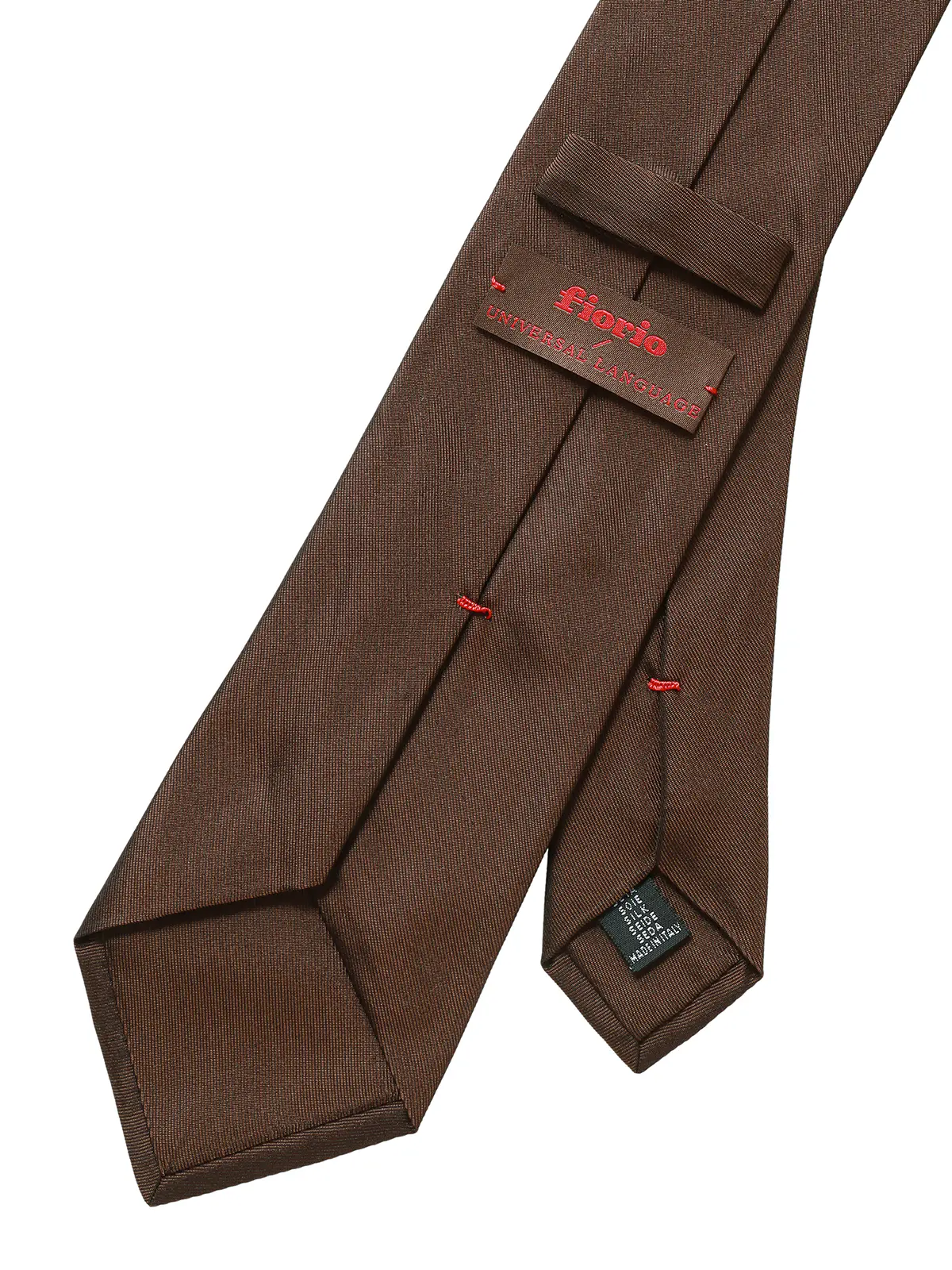 ネクタイ/fiorio/シルク/無地 ブラウン 0