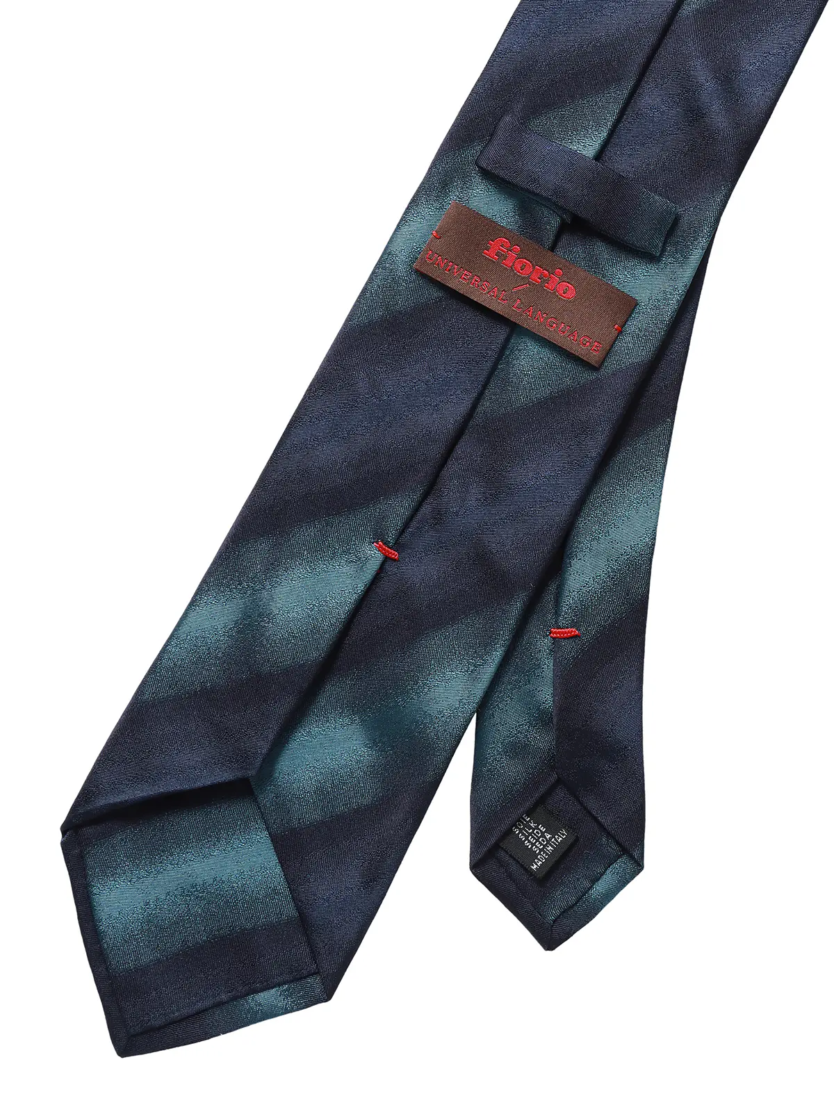 ネクタイ／fiorio／シルク／ストライプ ネイビー 0