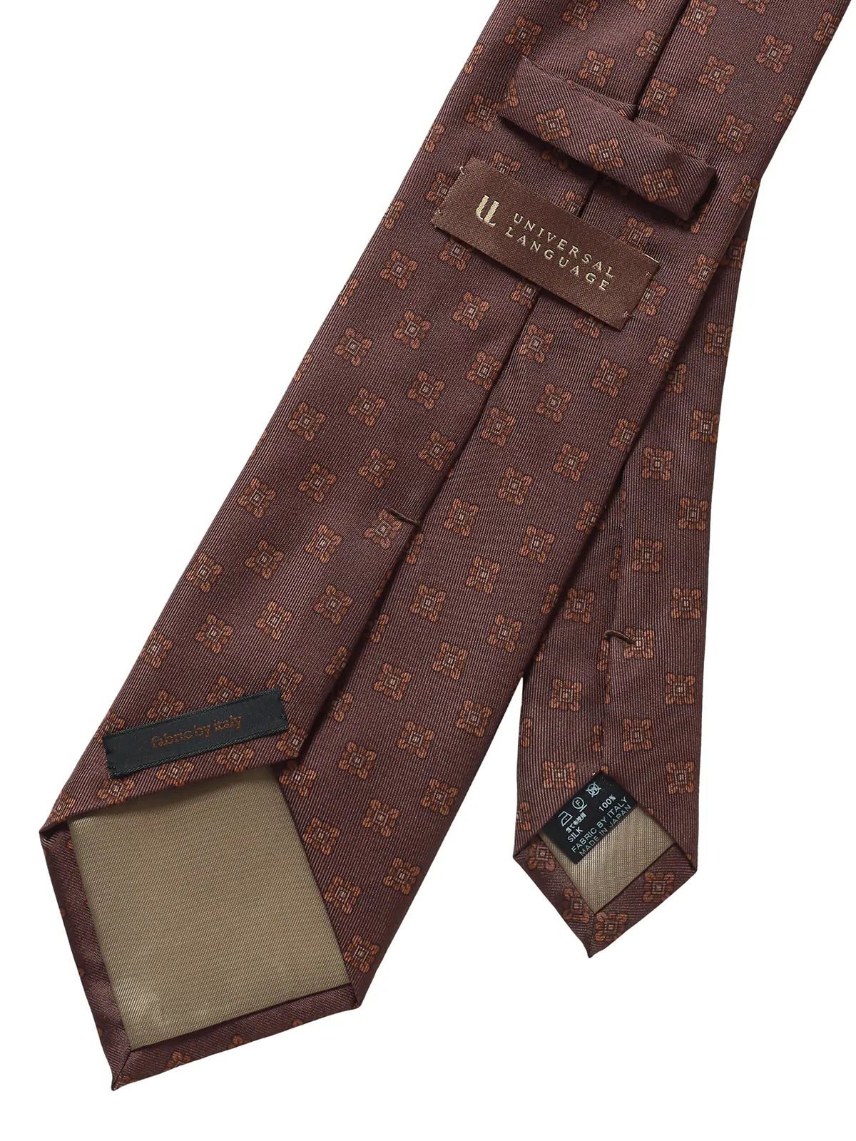 ネクタイ/Fabric by ITALY/JAPAN MADE/シルク/小紋 パープル 0