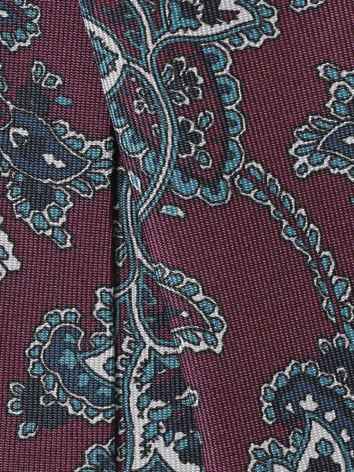 ネクタイ／Fabric by ITALY／JAPAN MADE／シルク／総柄 パープル 0