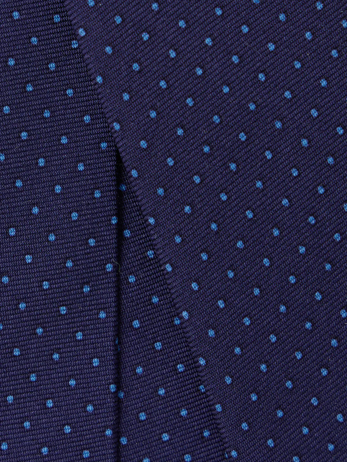 ネクタイ/ハンドプリント/JAPAN MADE/シルク/ドット ネイビー 0