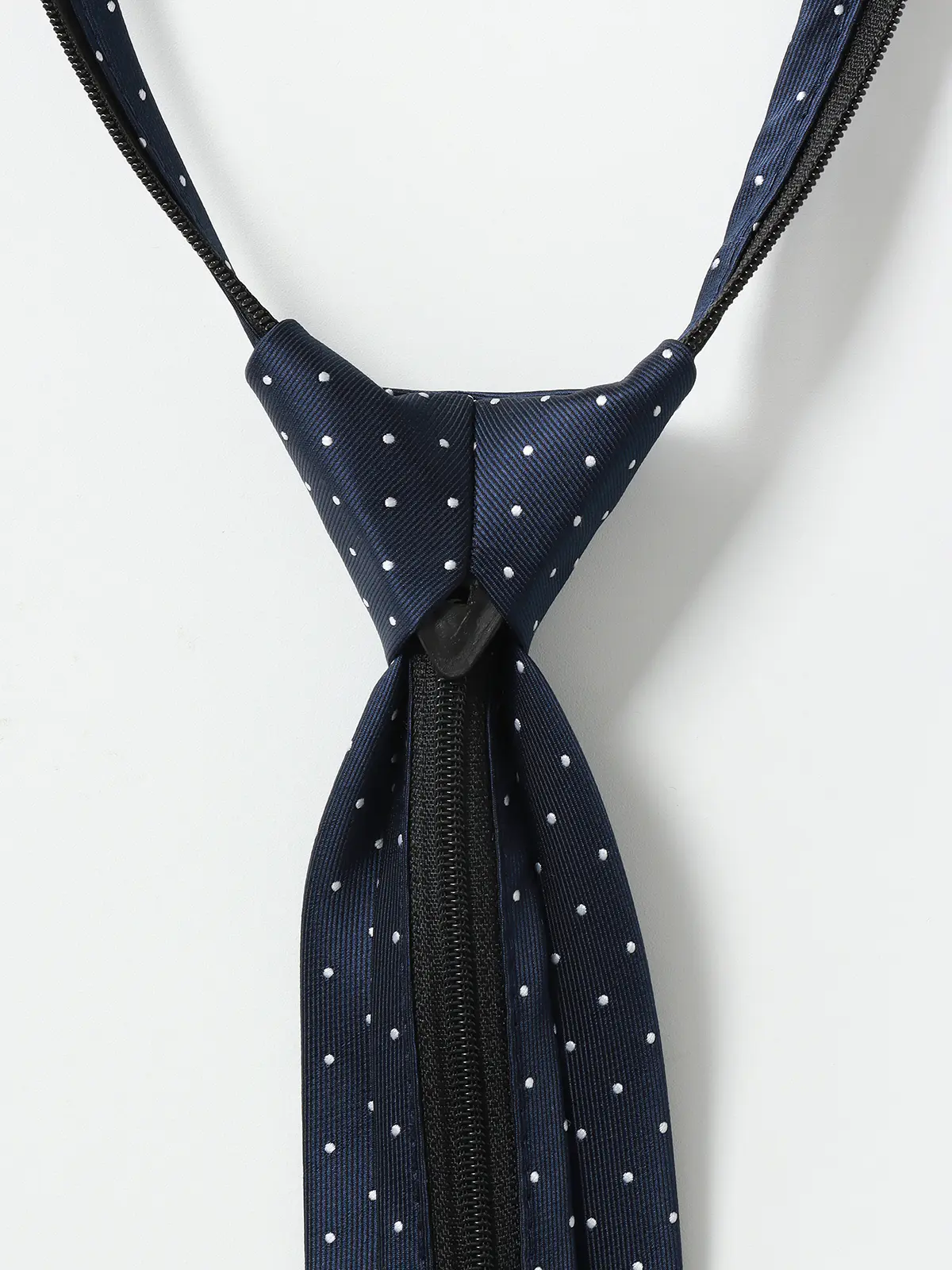 ワンタッチネクタイ/ウォッシャブル/ポリエステル/ドット ネイビー 0
