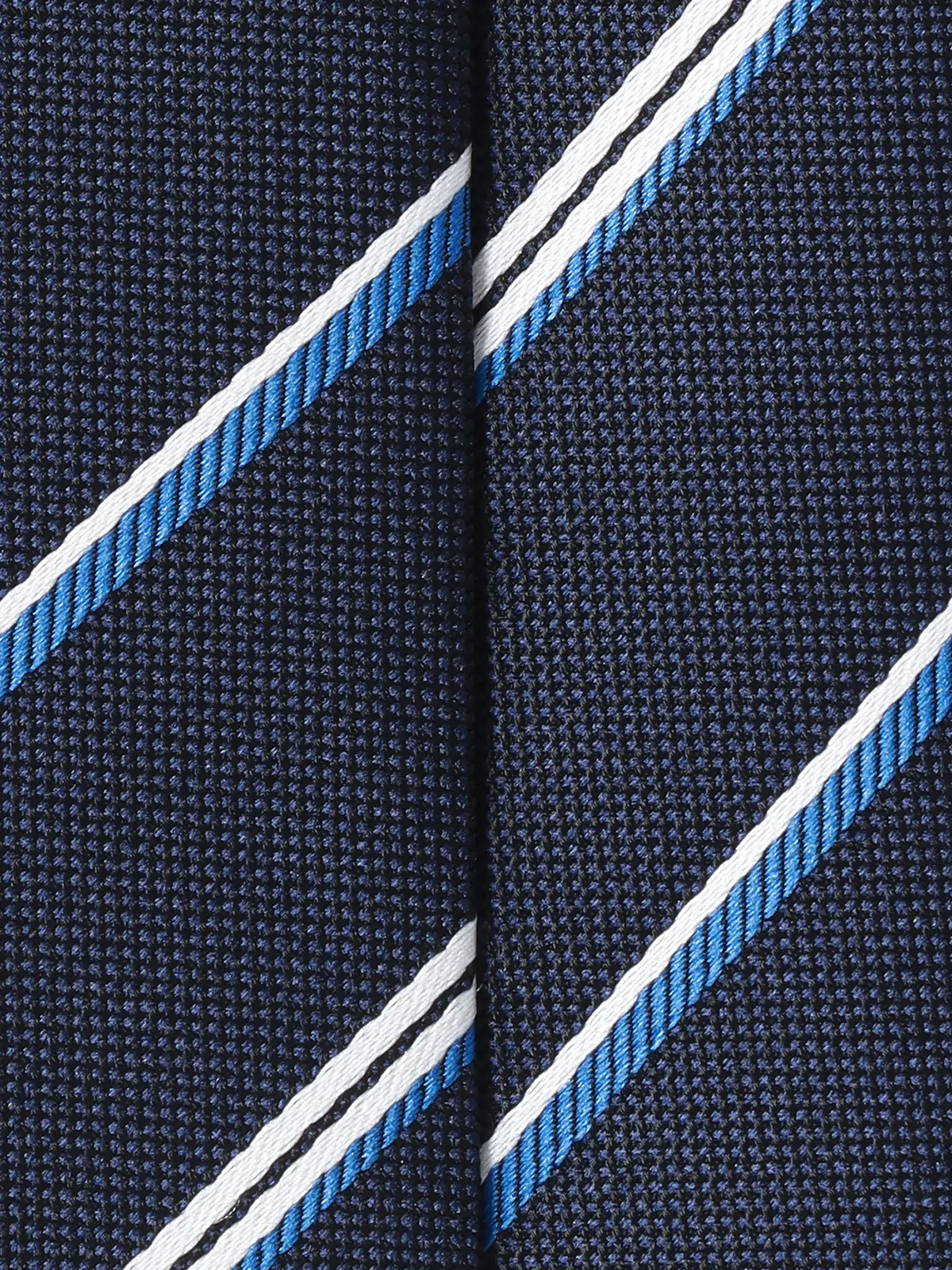 ワンタッチネクタイ／ウォッシャブル／ポリエステル／ストライプ ネイビー 0