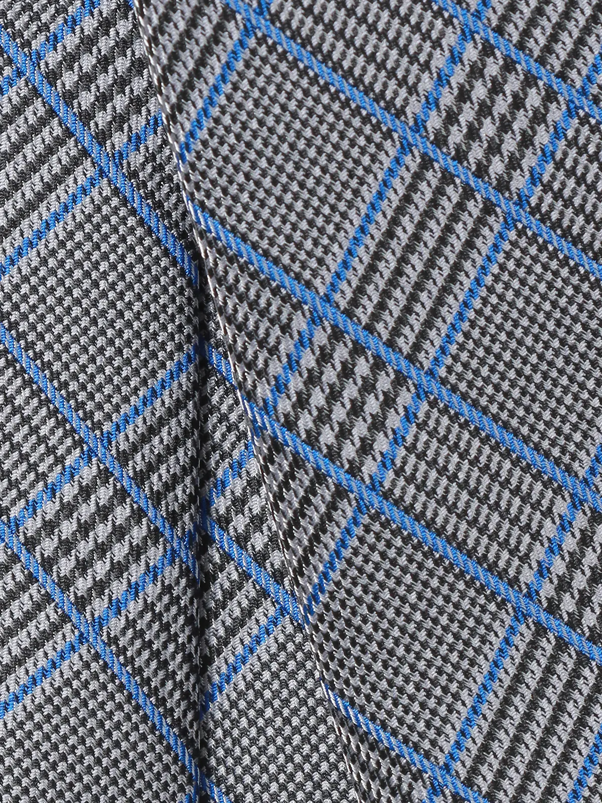 ネクタイ／ポリエステル／グレンチェック グレー 0