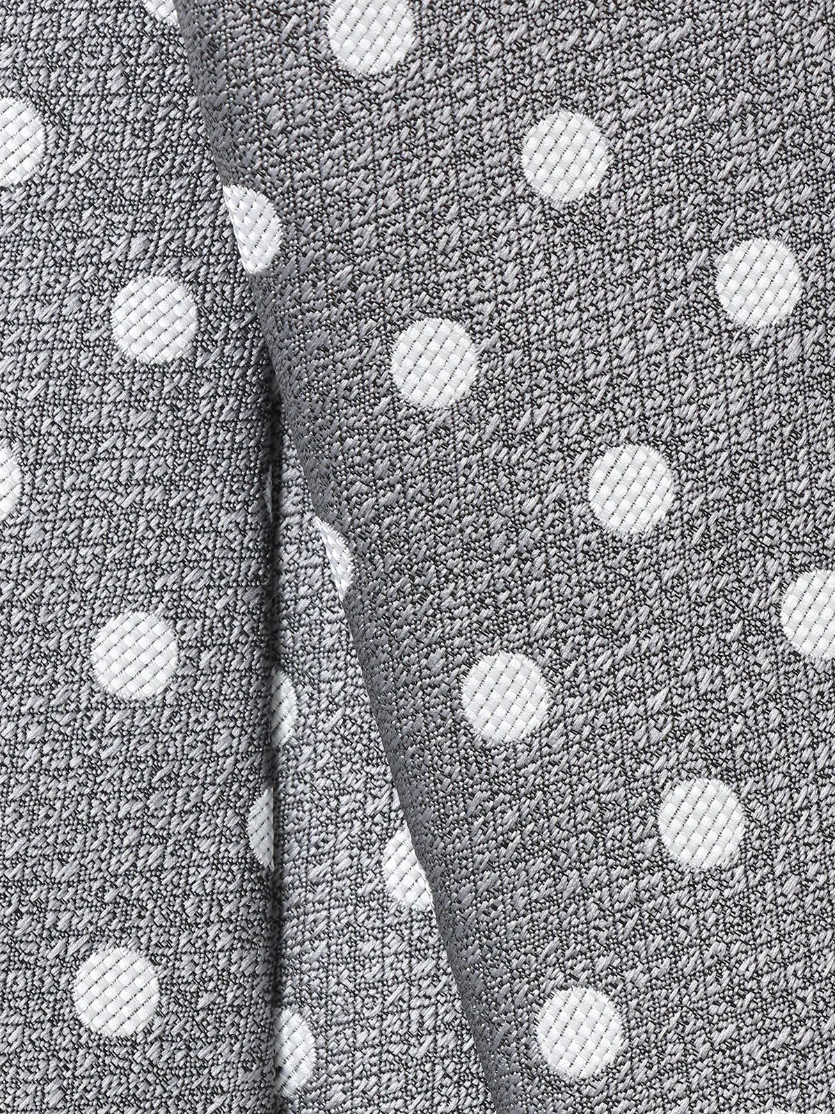 ネクタイ／ポリエステル／ドット グレー 0