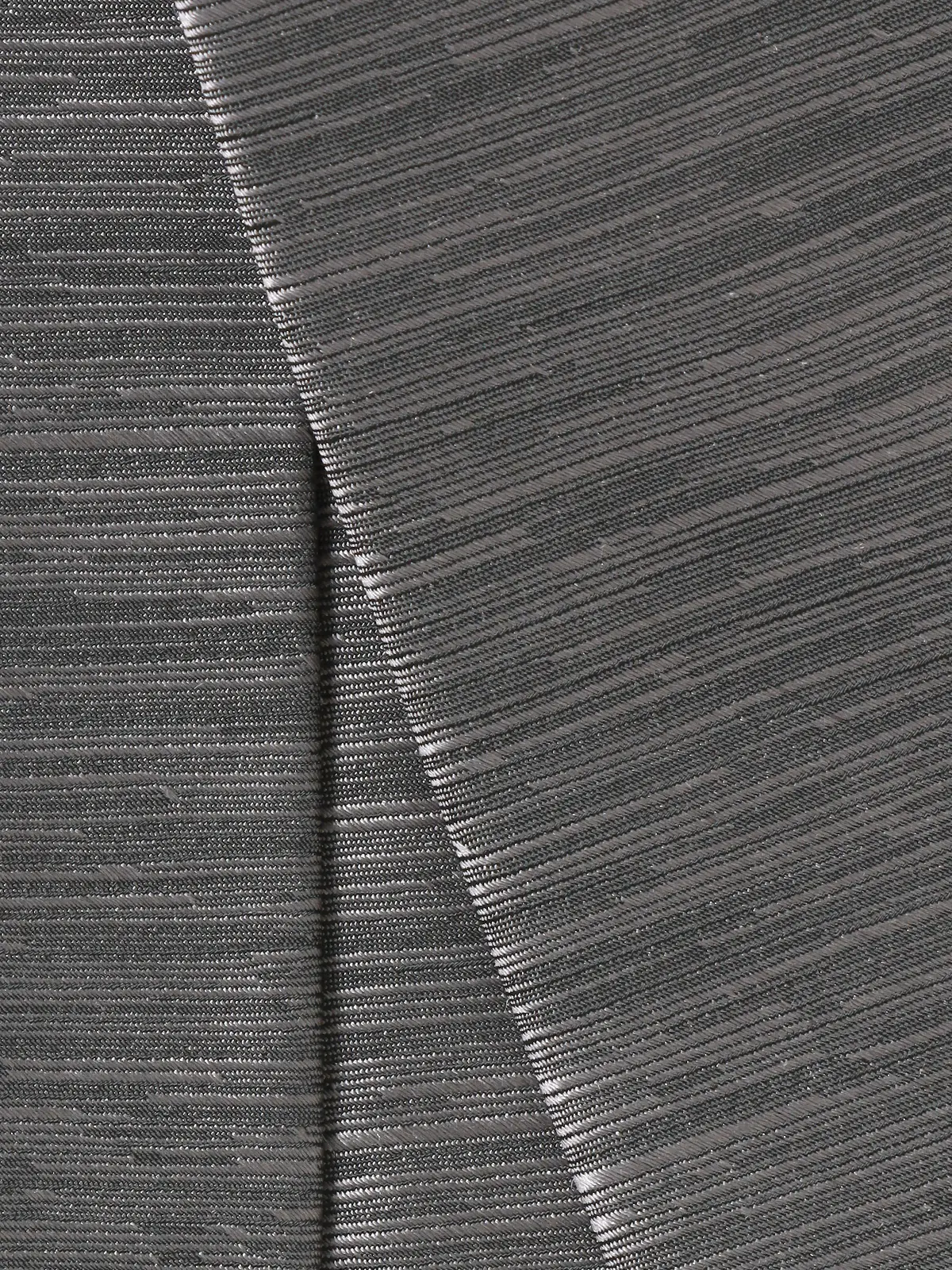 ネクタイ／シルクポリエステル／織柄 グレー 0