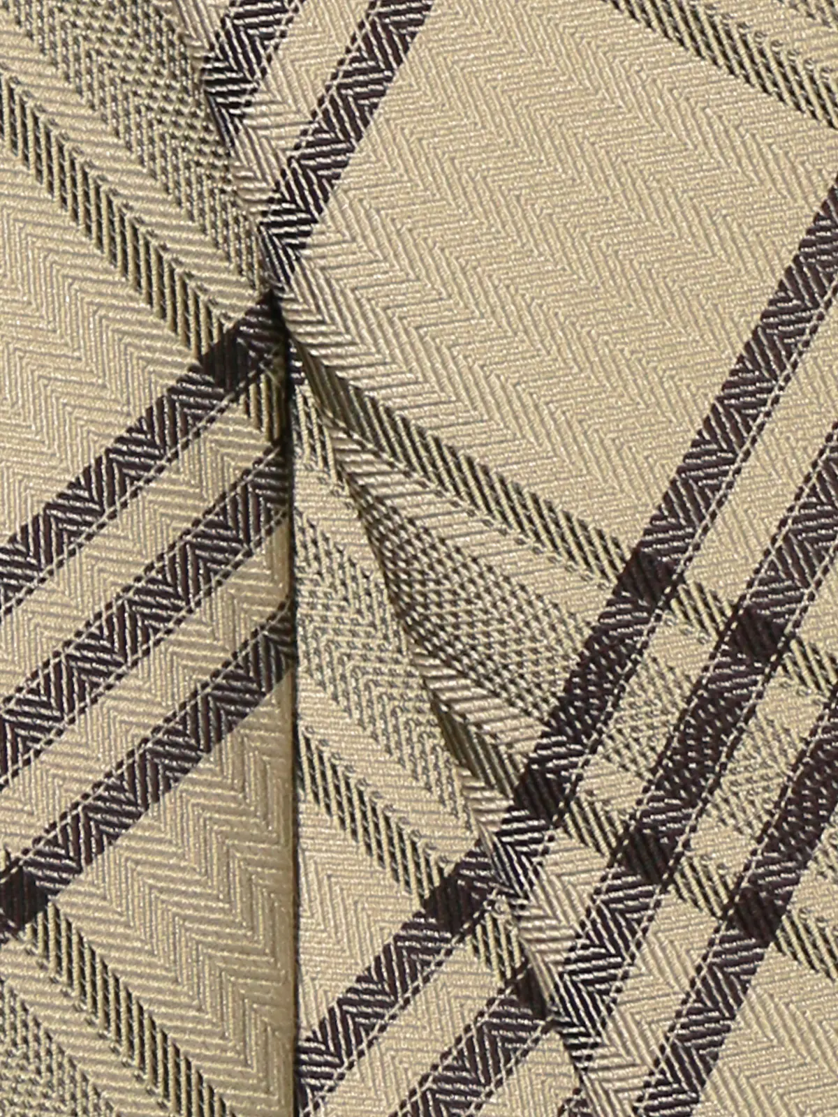 ネクタイ／ポリエステル／チェック イエロー 0