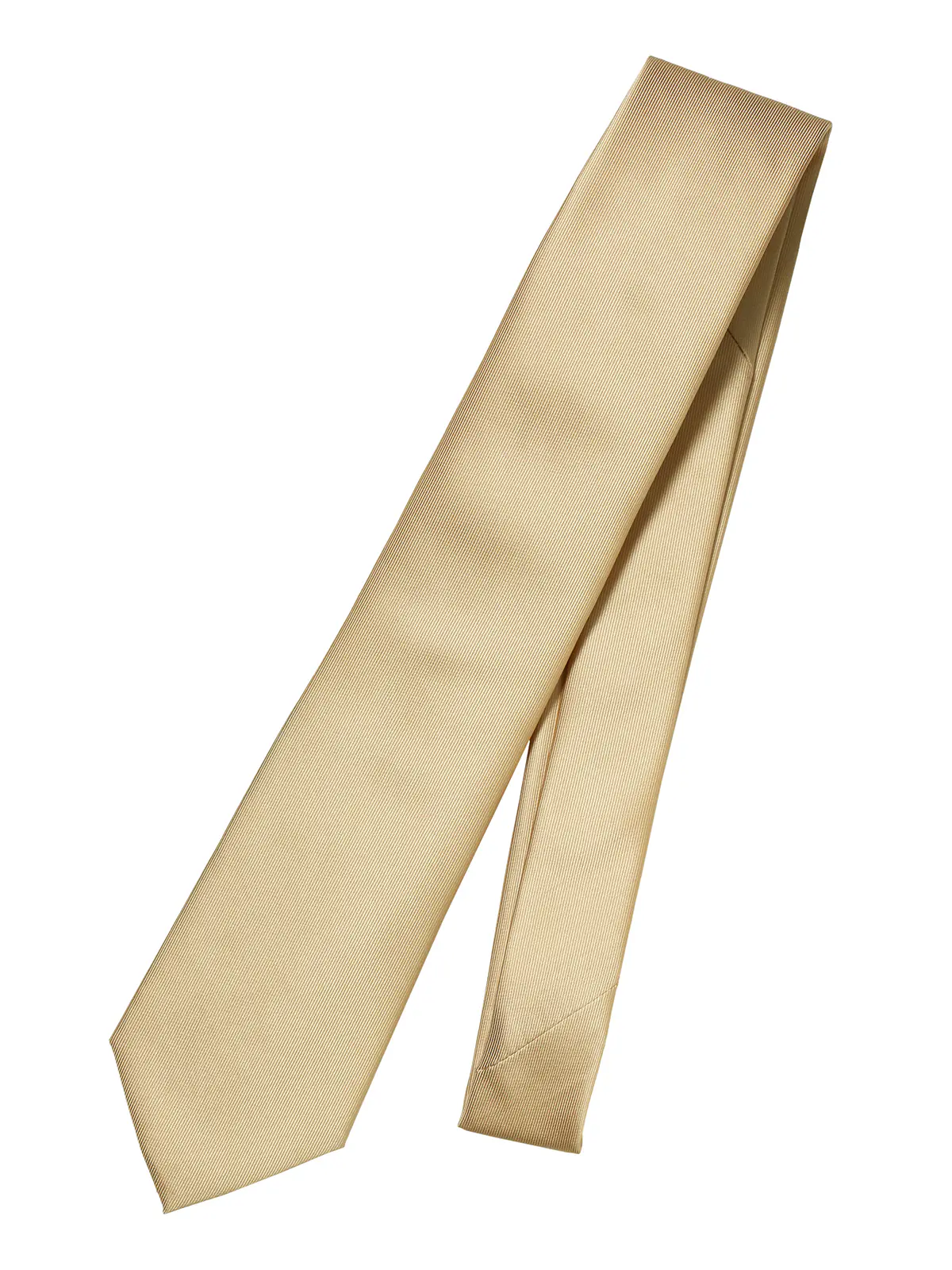 ネクタイ／ポリエステル／無地 ベージュ 0