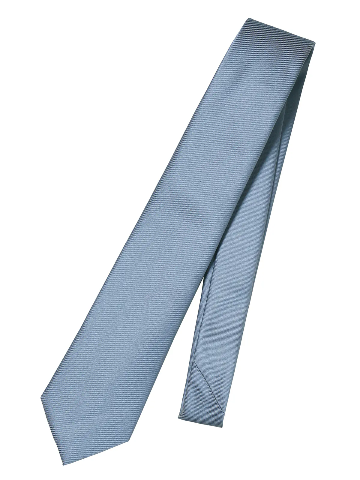 ネクタイ/ポリエステル/無地 サックス 0