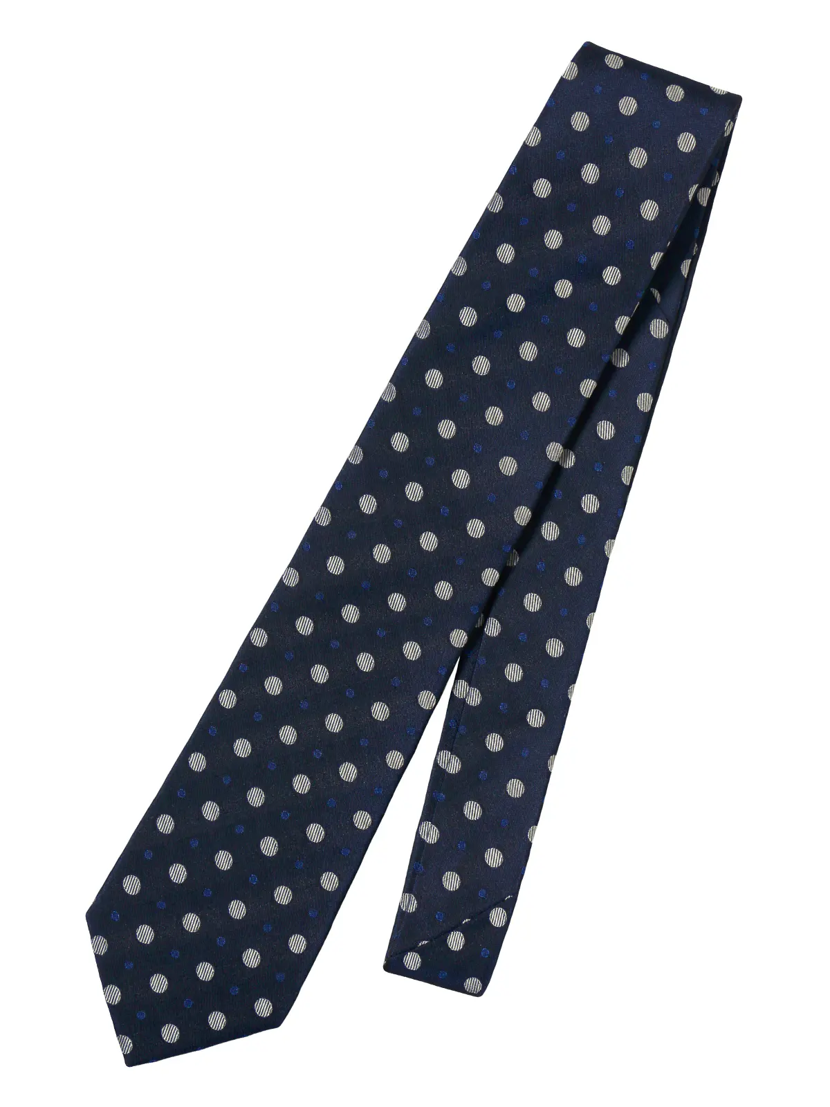 ネクタイ/シルクポリエステル/ドット ネイビー 0