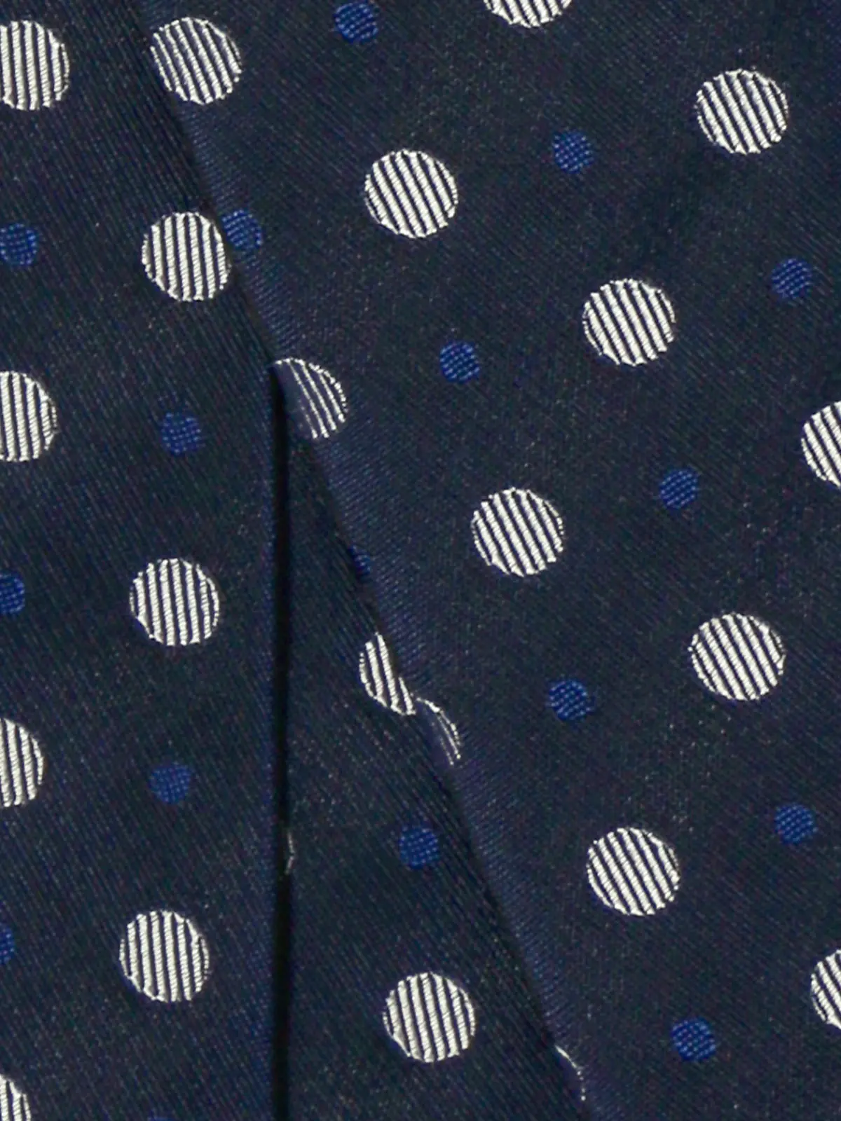 ネクタイ/シルクポリエステル/ドット ネイビー 0