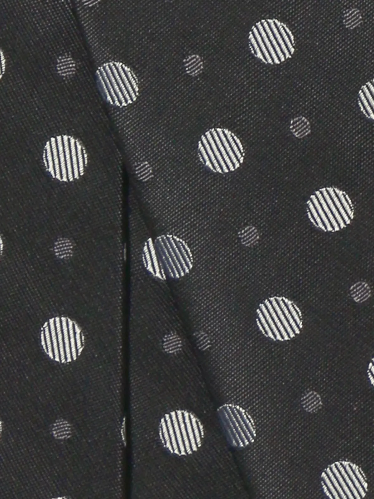 ネクタイ/シルクポリエステル/ドット グレー 0