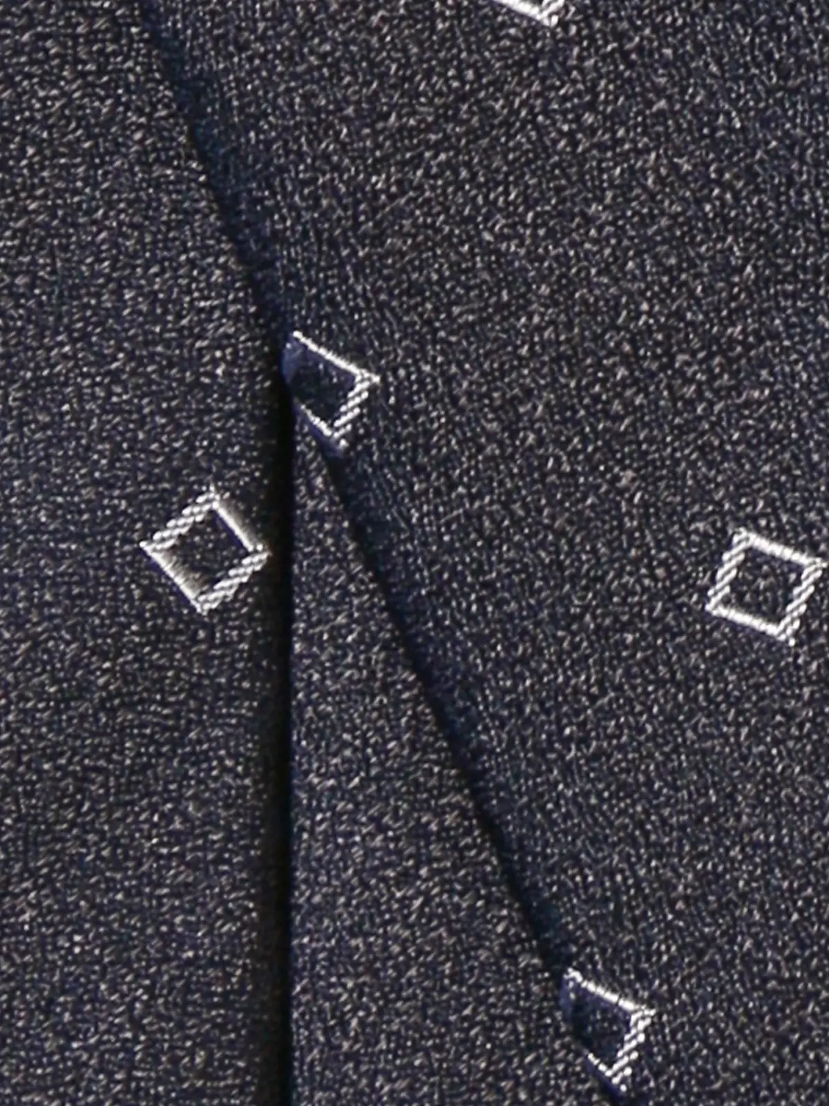 ネクタイ／シルクポリエステル／小紋 グレー 0