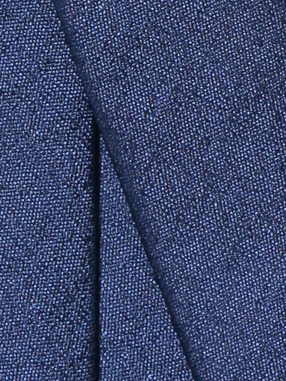 ネクタイ／シルクポリエステル／無地 ブルー 0