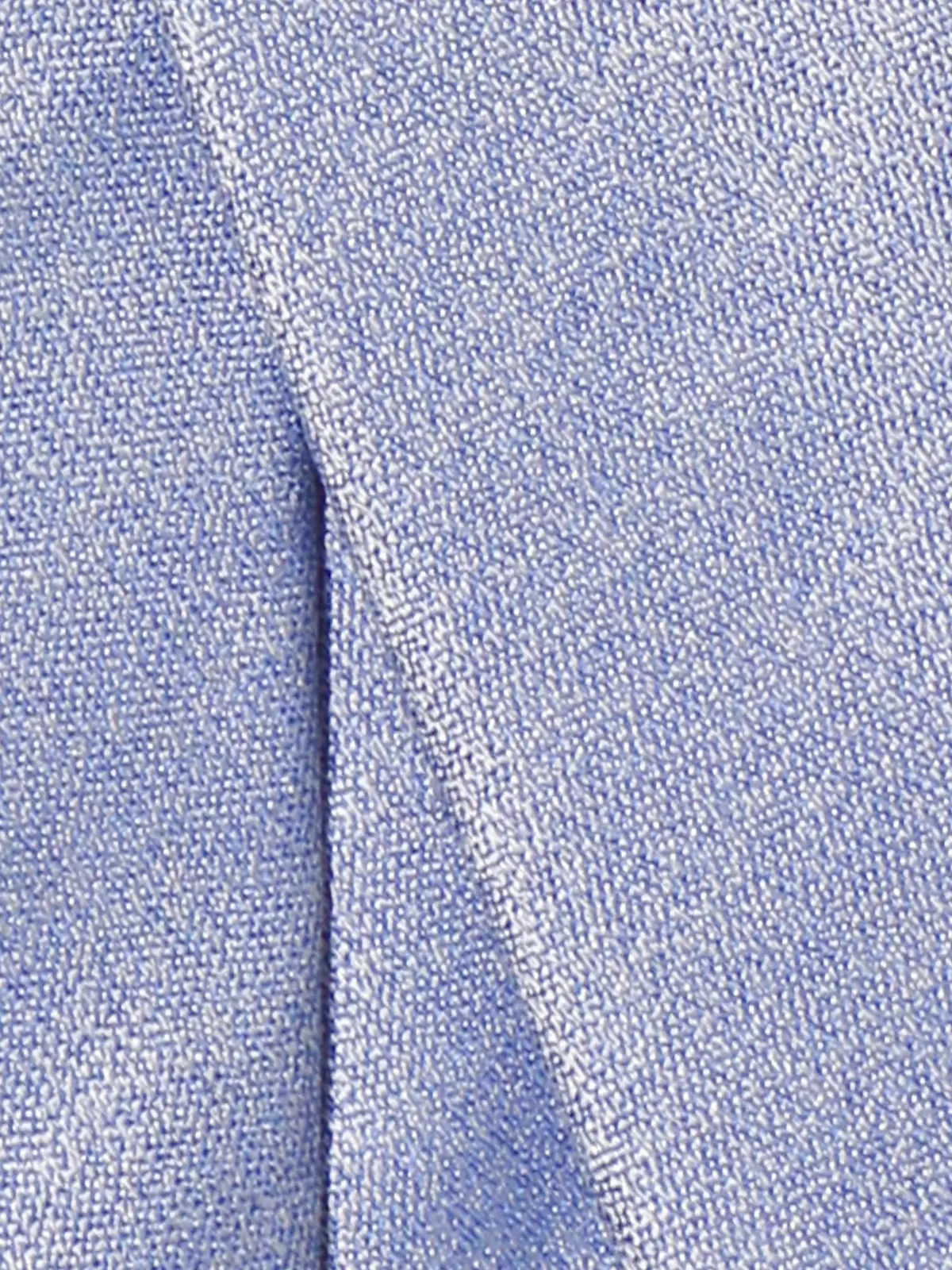 ネクタイ／シルクポリエステル／無地 サックス 0