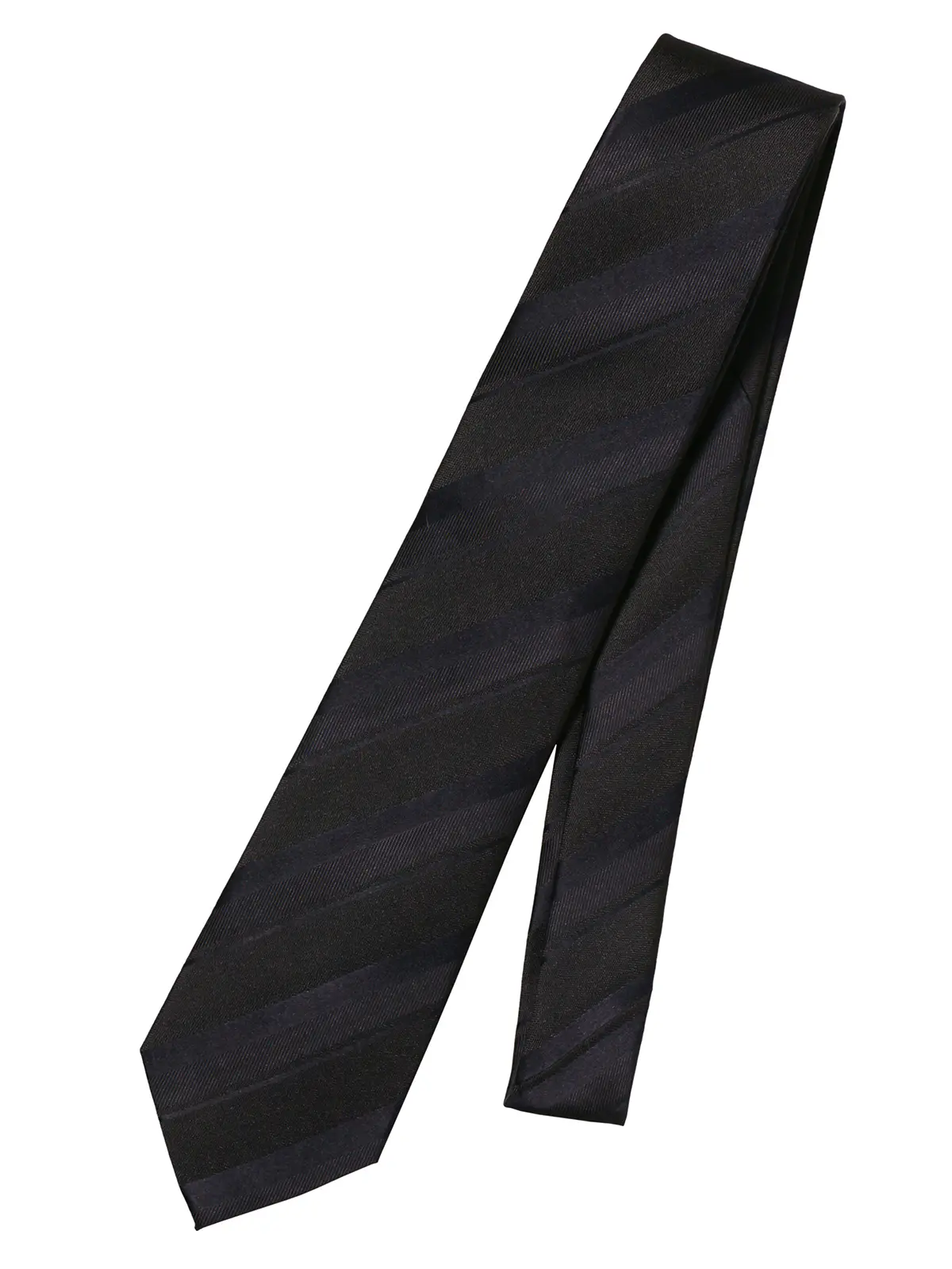 ネクタイ／シルクポリエステル／シャドーストライプ ネイビー 0