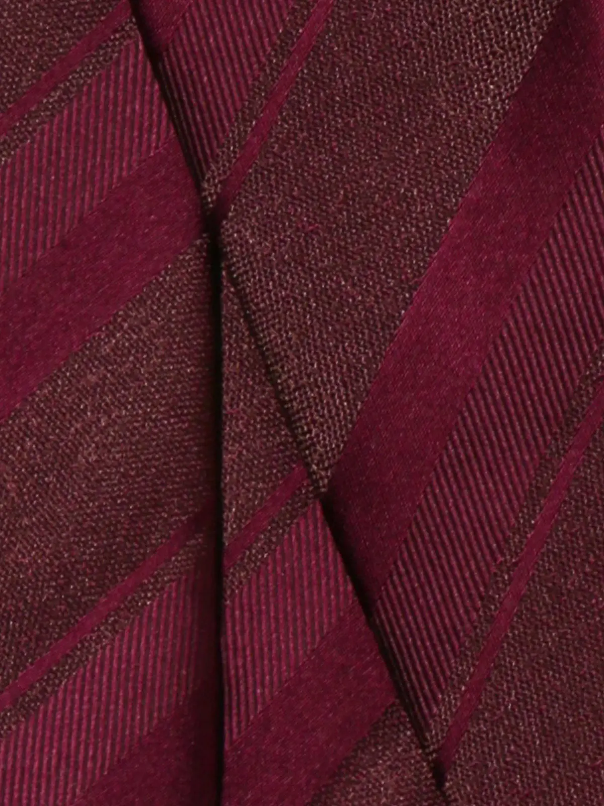 ネクタイ／シルクポリエステル／シャドーストライプ レッド 0