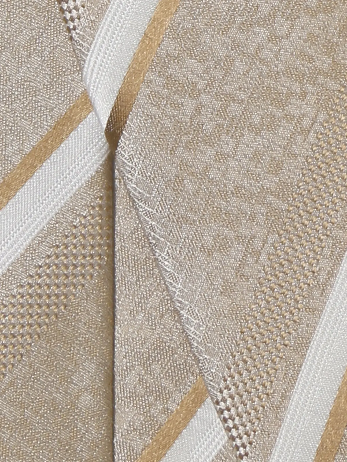 ネクタイ/シルクポリエステル/ストライプ ベージュ 0