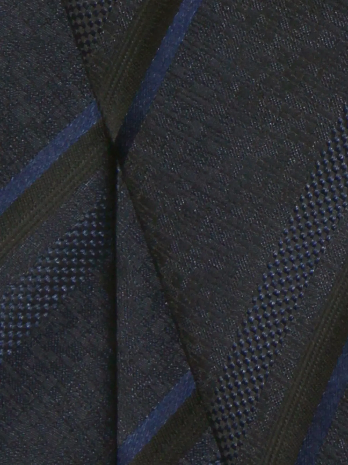 ネクタイ/シルクポリエステル/ストライプ ネイビー 0