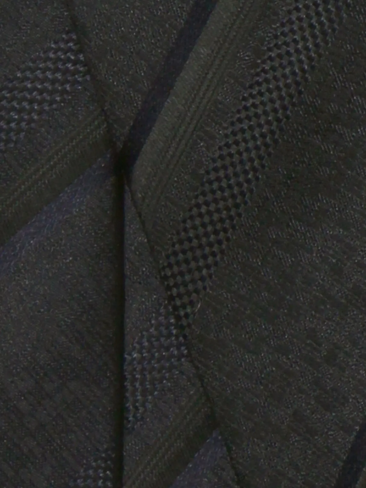 ネクタイ／シルクポリエステル／ストライプ ネイビー 0