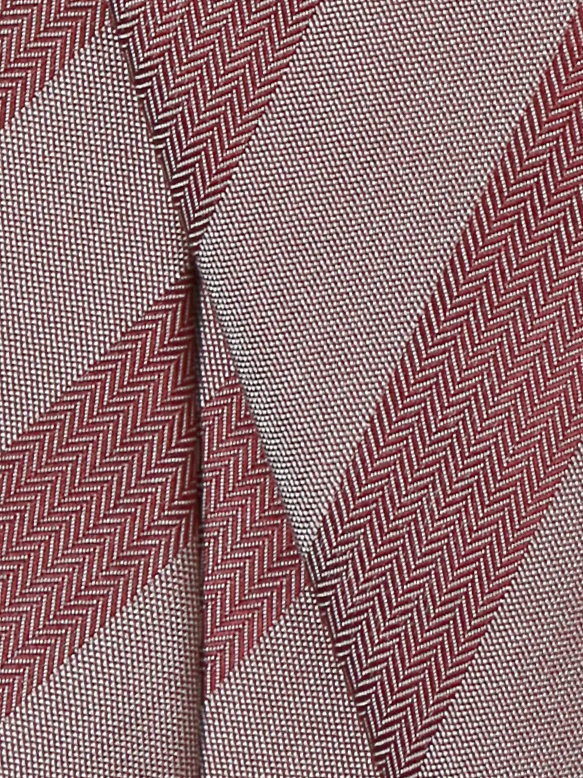 ネクタイ/シルクポリエステル/ストライプ レッド 0