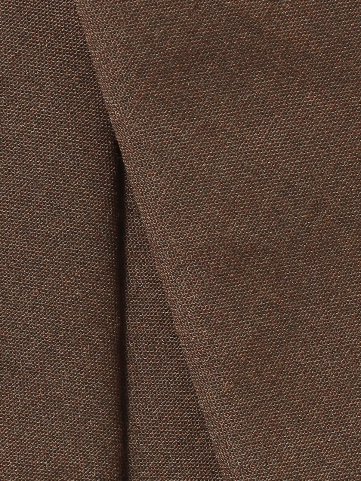 ネクタイ／Carreman／JAPAN MADE／ウールブレンド／無地 ブラウン 0