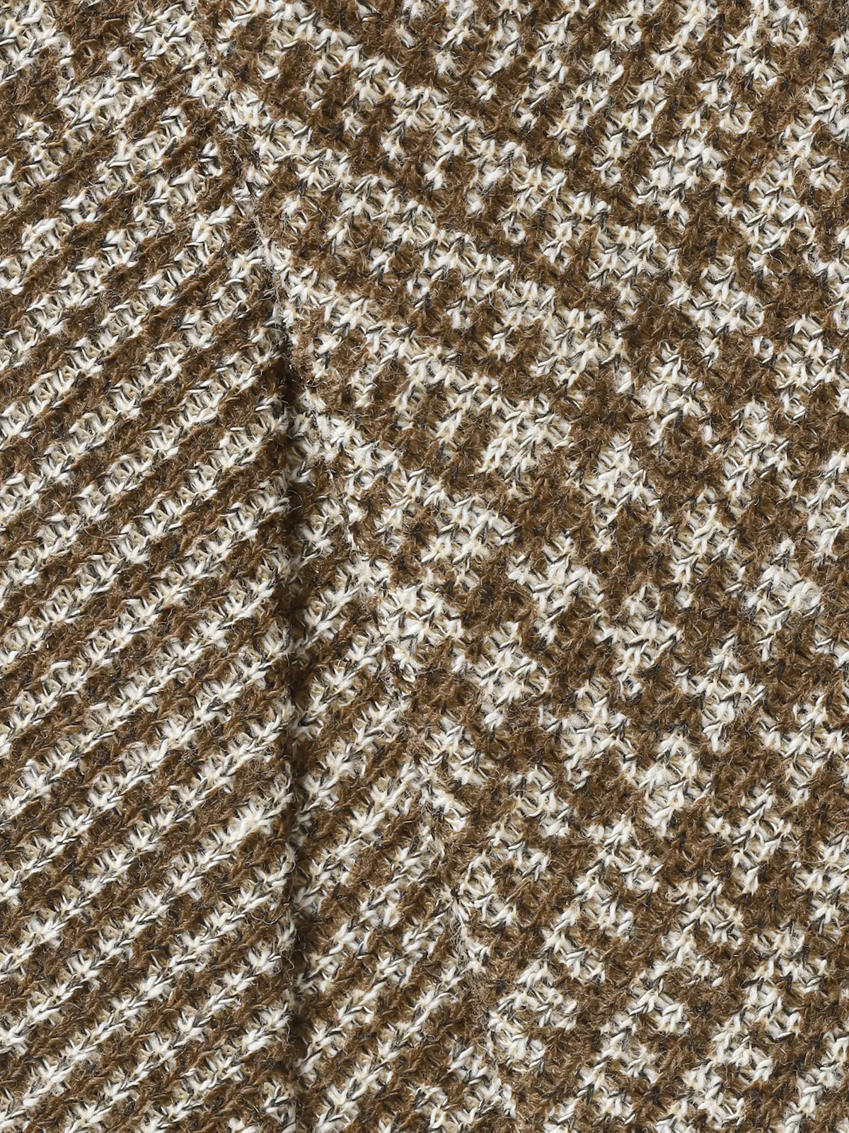 ネクタイ／LANIFICIO ROMA／JAPAN MADE／コットンブレンド／グレンチェック ブラウン 0