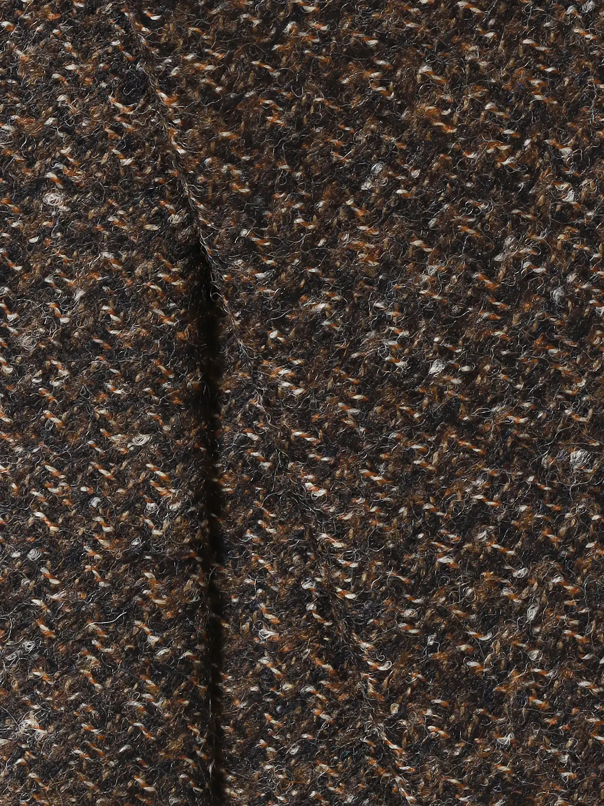 ネクタイ／Lanificio di Pray／JAPAN MADE／ウール／織柄 ブラウン 2