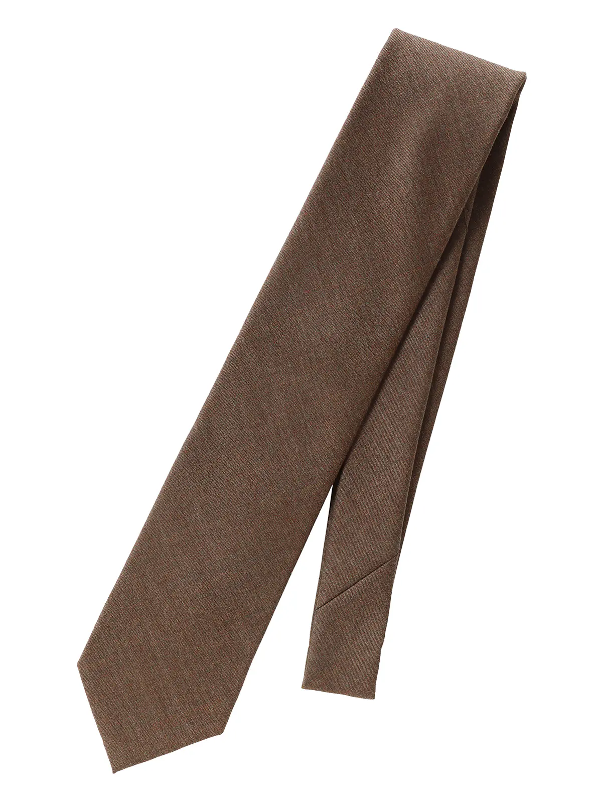 ネクタイ／REDA／JAPAN MADE／ウール／無地 ブラウン 1