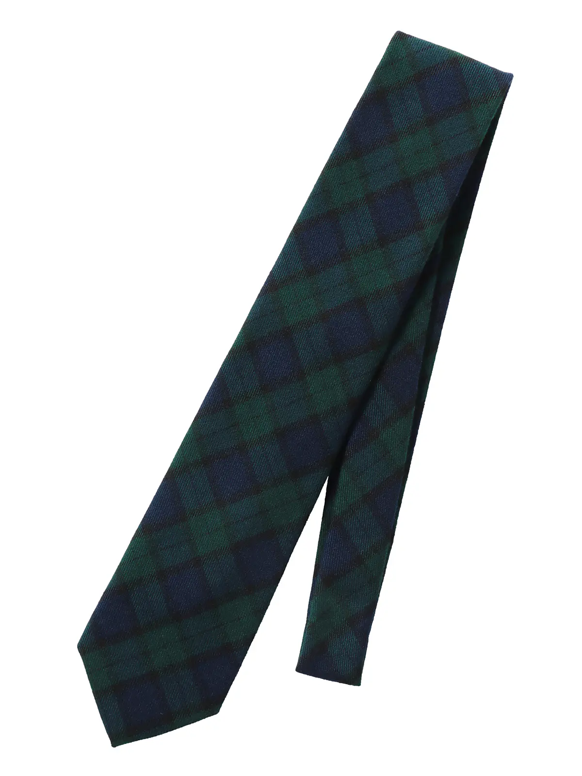 ネクタイ/JAPAN MADE/ポリエステルレーヨン/チェック グリーン 0