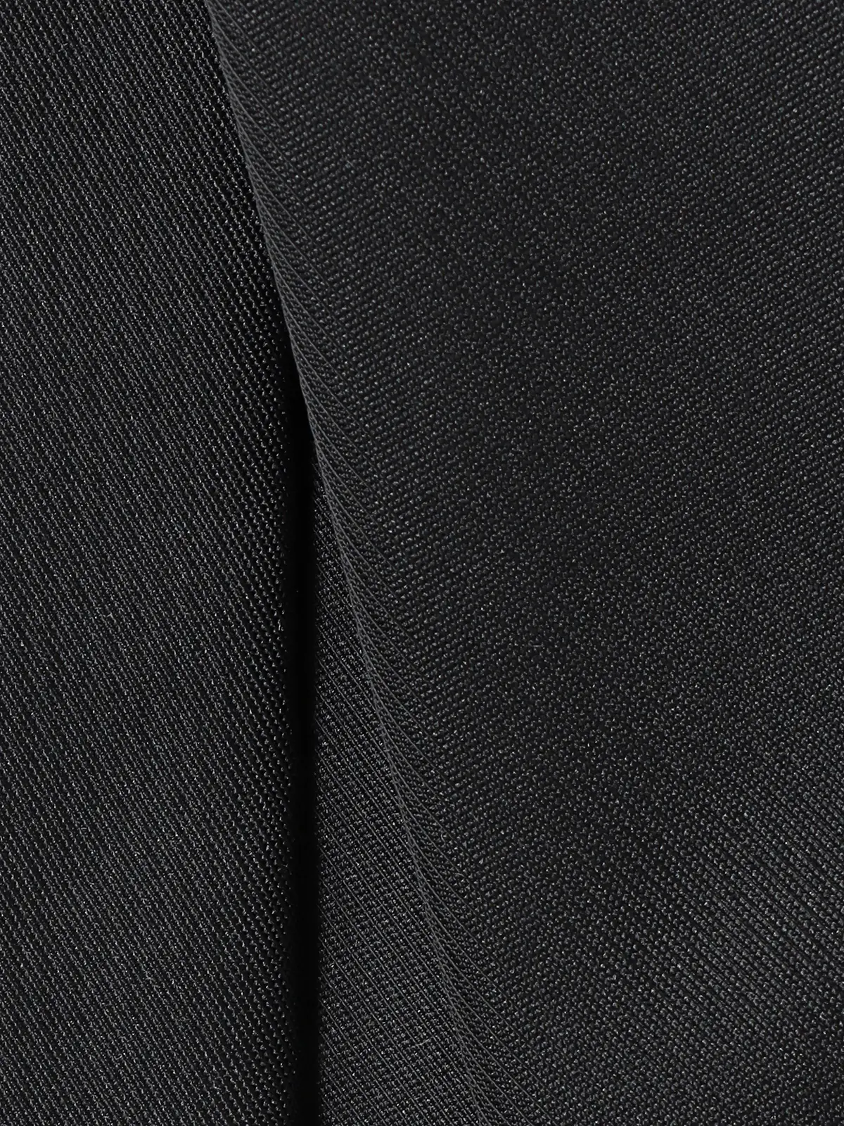 ナロータイ／ポリエステル／無地 ブラック 0